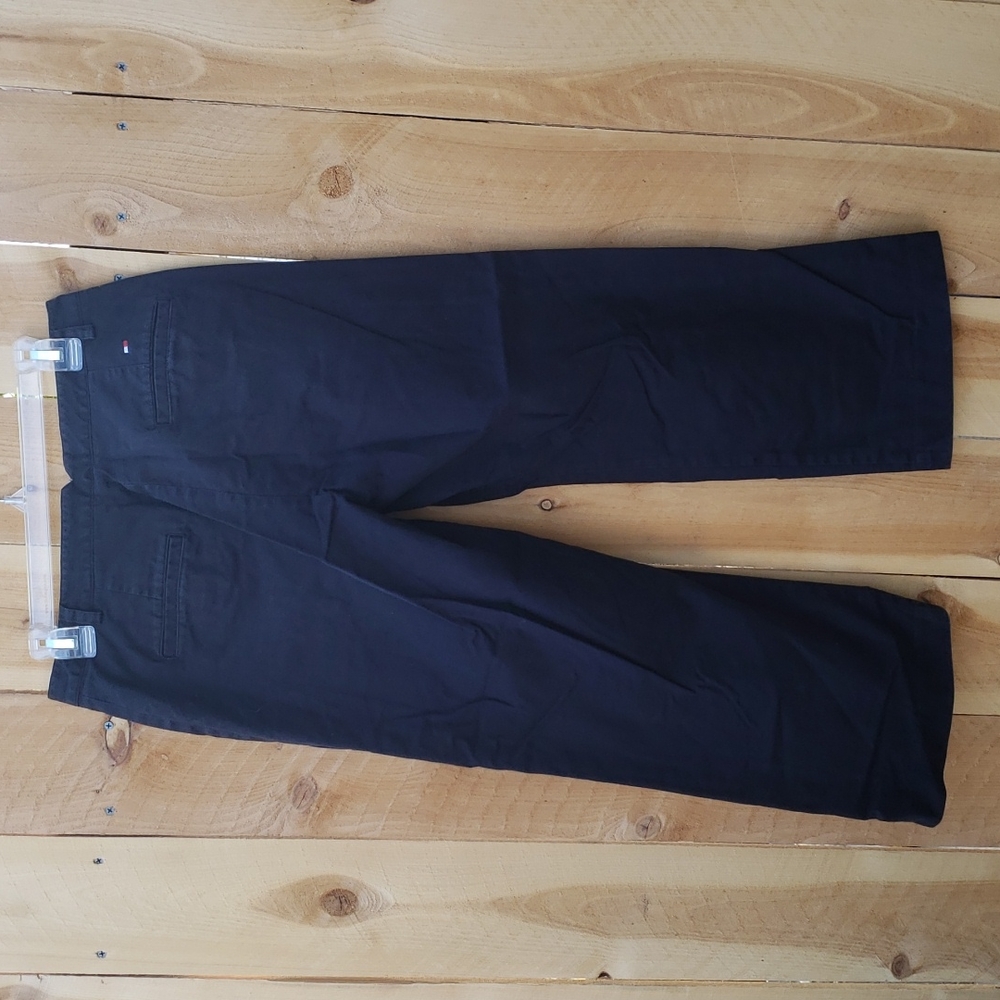 Tommy Hilfiger Black Cotton Blend Pants 8 - Picture 5 of 9